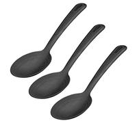 Westmark 3 cucharas para Ensalada y Servir, Cuchara Grande, Escala Interna 20, 40 + 60 ml, plástico, Suave, Negro, 286422E3