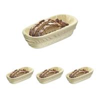 Westmark 3203226B - Funda ovalada para cesta (algodón, 27,5 x 14 cm), color beige (Paquete de 4)