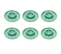 Westmark 6 Hueveras, redondo, apilable, ø 10 cm, Plástico de calidad, Punto, Verde, 206222EM