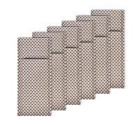 Westmark 6 Servilletas con bolsillo para cubiertos, 24 x 9 cm, Sintético, Saleen-Edition: Elegance, Gris/ plateado, 01210344250