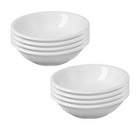 Westmark 697522E3 - Juego de 8 cuencos redondos de cerámica (7 x 2 cm, cerámica), color blanco