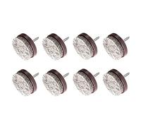 Westmark 8 Deslizantes de fieltro con clavo, Redondos, ø 2,4 cm, Plástico/tejido, Marrón/gris, 52022280