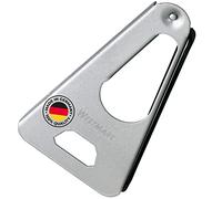 Westmark Abridor multiusos con borde de goma, Abrebotellas/latas, Longitud: 17 cm, Acero/Goma, Twist, Plateado, 10502270