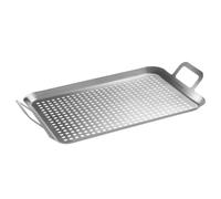 Westmark Asador para parrilla plana y grande - ideal para asar verduras, carne y otros manjares, duradera, apta para lavavajillas - acero inoxidable