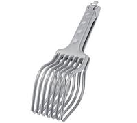 Westmark Ayuda para trinchar, Embalaje retro, aluminio, 25,5 x 6,5 x 7,5 cm, Tranchetta, Plateado, 6300RT60