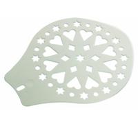 Westmark Bandeja elevadora para pasteles y tartas, Plantilla de decoración, Diámetro: 28,2 cm, Plástico, Blanco, 31412270