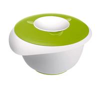 Westmark Bol para mezclar y hornear con tapa de dos partes, 2.5 l, Con pico, Plástico, Blanco/Verde manzana, 3153227A