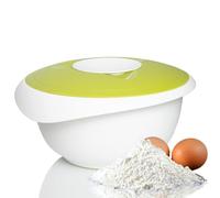 Westmark Bol para mezclar y hornear con tapa de dos partes, 3.5 l, Con pico, Plástico, Blanco/Verde manzana, 3155227A