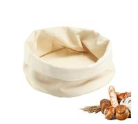 Westmark Bolsa de pan redonda, Panera de tela, bollos, bollería y fruta, Almacenamiento de pan moderno de algodón, beige claro/beige, ø 20 x 12 cm