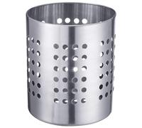 Westmark Bote para cubiertos/utensilios de cocina, Redondo, Diámetro: 10 cm, Altura: 13 cm, Acero inoxidable, Plateado, 69012211
