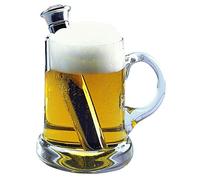 Westmark Calentador de cerveza con soporte, Longitud: 16 cm, Acero inoxidable, Plata, 63282260