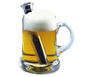 Westmark Calentador de cerveza con soporte, Longitud: 16 cm, Acero inoxidable, Plata, 63282260