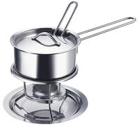 Westmark Cazo para calentar salsas y mantequilla, Con tapa, Cuchara de salsa y calentador, Acero inoxidable, Color: plata, 62262260