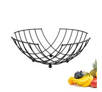 Westmark Cesta de Alambre Moderno, Elegante Frutero y Panera con Diseño Atemporal, Cesta de Metal para Frutas, Verduras, Pan y Bollos, Negro, 28 cm