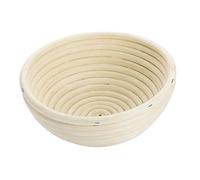 Westmark Cesta de fermentación, Para 1000 - 1500g de masa de pan, Redonda, Diámetro: 20.5 cm, Tubo de ratán, Beige claro, 32072270