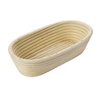 Westmark Cesta de fermentación, Para masa de pan de 750-1000g, Ovalada, Longitud: aprox. 28 cm, Ratán, Beige claro, 32042270