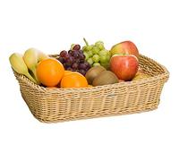 Westmark Cesta multiusos, Adecuada para hostelería y gastronomía, Rectangular, aprox. 37 x 30 x 9 cm, Fibra sintética, Saleen Edition, Beige claro, 02052030101