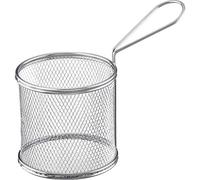 Westmark Cesta para servir patatas fritas, Redonda, Capacidad: ø 9 x 13 cm, Acero inoxidable, Tapas + Friends, Plateado, 69122270