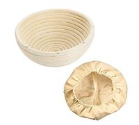 Westmark Juego de 2 cazoletas de fermentación, cesta redonda + funda, tubo de peddi/algodón, beige claro, beige 3208227B