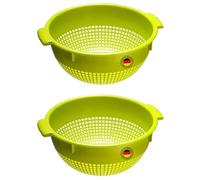 Westmark Colador - Dos grandes coladores con 2 asas y 4 rejillas para lavar y escurrir, plástico, 24 cm de diámetro