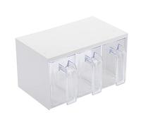 Westmark Conjunto de recipientes para conservar Alimentos, Con 3 Compartimentos, Cada uno 1 l, Plástico, Rome, Transparente/blanco, 73052260