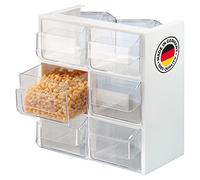 Westmark Conjunto de recipientes para conservar Alimentos, Con 6 Compartimentos, Cada uno 1 l, Plástico, Venecia, Transparente/blanco, 78052240