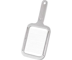 Westmark Cortador de patatas fritas y mozzarella, Embalaje retro, Aluminio/acero inoxidable, 25,8 x 11,4 x 1,2 cm, Rondex, Gris, 6080RT60