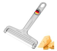 Westmark Cortador de queso con rodillo y alambre de corte, Espesor de corte variable, Acero inoxidable/aluminio, Corte por rodillo, Plateado, 71002270