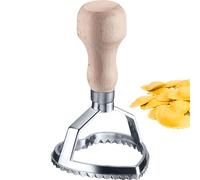Westmark Cortador de Raviolis Vittoria, Práctico Cortador en Forma de Corazón para Recortar Pasta y Masa de Repostería Caseras, Zinc, Madera de Haya