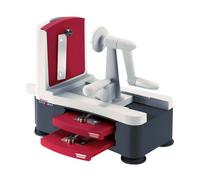 Westmark Cortador en espiral para fideos de verdura, zoodles y espirales de fruta, Con 3 insertos de corte, Cuchillas afiladas de acero inoxidable, Spiromat, Antracita/blanco/rojo, 11332260