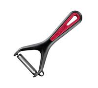 Westmark Cortador en juliana, Pelador de verdura, Gallant, Cuchilla de acero inoxidable dentada gruesa, Negro/rojo, 290522E1