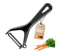 Westmark Cortador en juliana, Pelador de verdura, Gentle, Cuchilla de acero inoxidable dentada gruesa, Negro, 280522E1