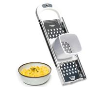 Westmark Cortadora de Spaetzle con inserto de plástico para la masa, Para ollas de hasta 24 cm de diámetro, Acero inoxidable/plástico, Fädle, Blanco/plateado, 61222270