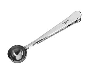 Westmark Cuchara dosificadora de café con pinza de cierre, Para 6 gramos de café en polvo, Longitud: 17,6 cm, Acero inoxidable, 15382270
