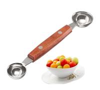 Westmark Cuchara para Hacer Bolas Esferas, Para Melón, Kiwi, Otras Frutas y Verduras, Helado, Queso Crema o Mantequilla, Acero Inoxidable, Madera