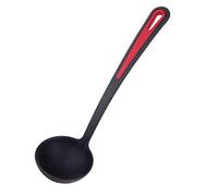 Westmark Cucharón de Sopa, Resistente al calor hasta 270 °C, PPA, longitud: 31,5 cm, Gallant Plus, Negro/rojo, 29562275