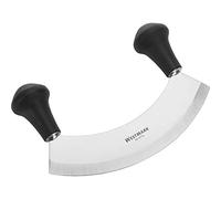 Westmark Cuchillo para picar/cortar de hierbas y pizza, Con 1 hoja, Longitud: 17 cm, Acero inoxidable/plástico, Plateado/negro, 12932270