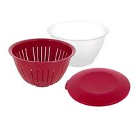 Westmark Cuenco para servir/Escurridor con tapa y colador, 3 partes, Capacidad: