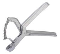 Westmark Deshuesador de aceitunas, Práctica herramienta manual con muelle, Longitud: 16,7 cm, Aluminio/revestido, Olivus, 40402270