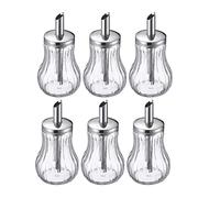 Westmark Dispensador de azúcar, 6 piezas, Capacidad: 250 ml cada una, Vidrio/acero inoxidable, Berlin, 653422E2