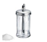 Westmark Dispensador de azúcar, Capacidad: 300 ml, Vidrio/acero inoxidable, New York, Plata/transparente, 65242260