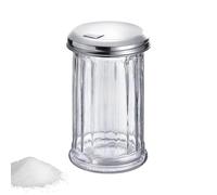 Westmark Dispensador de azúcar, Capacidad: 300 ml, Vidrio/acero inoxidable, New York, Plata/transparente, 65202260