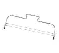 Westmark Divisor de bases de tartas/cortador de tartas con 2 hilos de corte dentados, Acero inoxidable, Longitud: 32 cm, Simplex-Duo, Plateado, 71602270