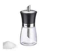 Westmark Dosificador de azúcar, capacidad: 190 ml, Vidrio/acero inoxidable/plástico, Blacky, Transparente/negro/plateado, 63592260