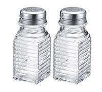 Westmark Esparcidor universal, 2 piezas, perforado universal en la tapa, capacidad: 75 ml, acero inoxidable/cristal, Porto, transparente/plata, 63172270