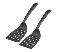 Westmark Espátula, 2 piezas, Superficie de apoyo ancha y borde especialmente aplanado, Plástico, Gentle, Negro, 283722E3
