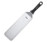 Westmark Espátula profesional para grill, Angulada, Flexible, Cerrada, Tamaño de la hoja: 9,5 x 27,5 cm, Longitud: 43 cm, Acero inoxidable / plástico, Master Line, Negro/plateado, 13422270