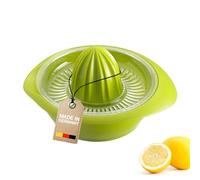 Westmark Exprimidor de limón/cítricos con recipiente, Diámetro: 18,7 cm, Capacidad: 0,5 litros, Plástico, Limetta, Verde manzana, 3091227A