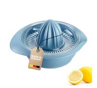 Westmark exprimidor de limón/cítricos con recipiente, diámetro: 18,7 cm, capacidad: 0,5 litros, plástico, Limetta, azul, 3091227B