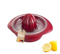 Westmark Exprimidor de limón/cítricos con recipiente, Diámetro: 18,7 cm, Capacidad: 0,5 litros, Plástico, Limetta, Rojo, 3091227R